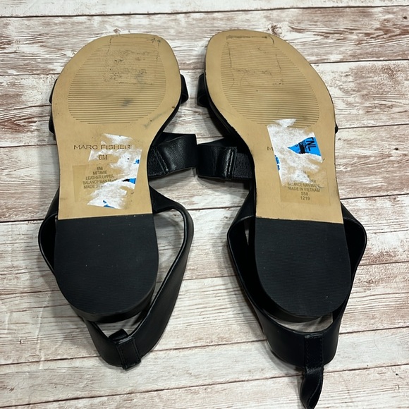 Black Marc Fisher Sandals Size 6 M - Picture 6 of 10